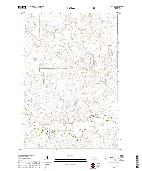 USGS Topographic Map – Pitt Creek
