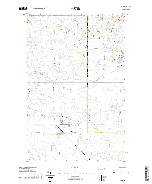 USGS Topographic Map – Plaza