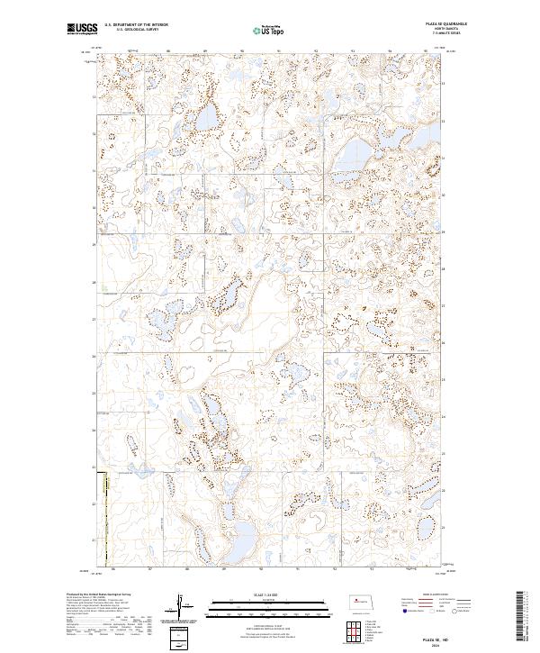 USGS Topographic Map – Plaza SE