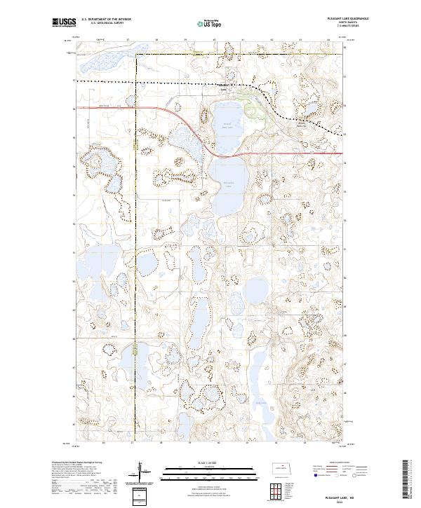 USGS Topographic Map – Pleasant Lake