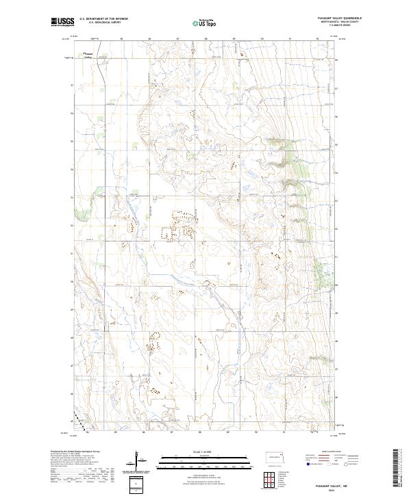 USGS Topographic Map – Pleasant Valley