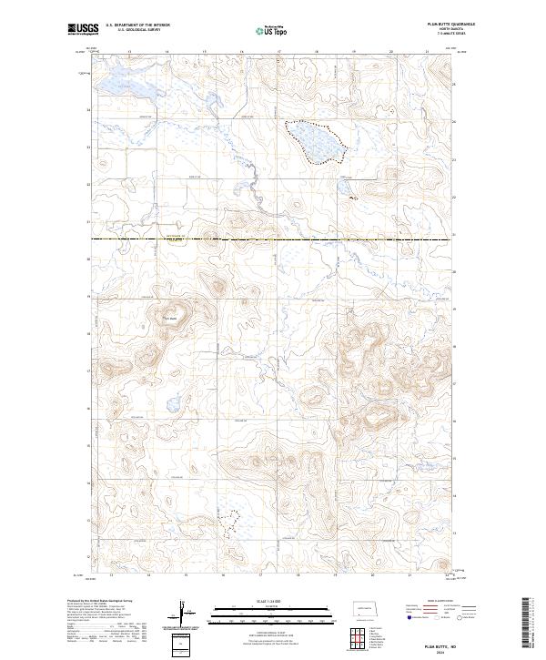 USGS Topographic Map – Plum Butte