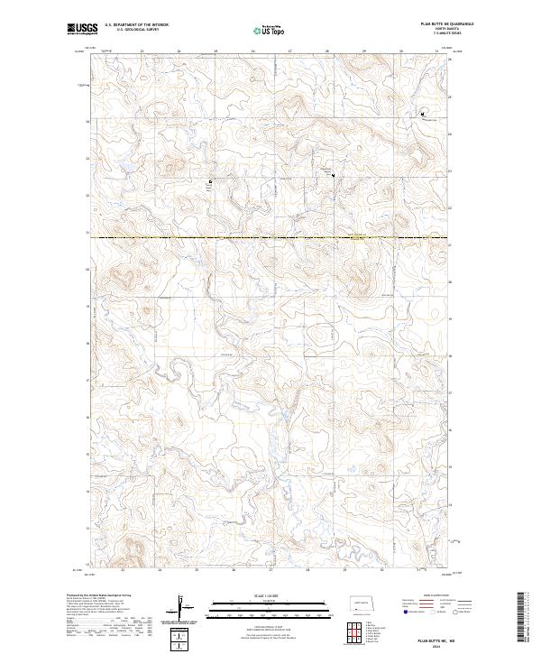 USGS Topographic Map – Plum Butte NE