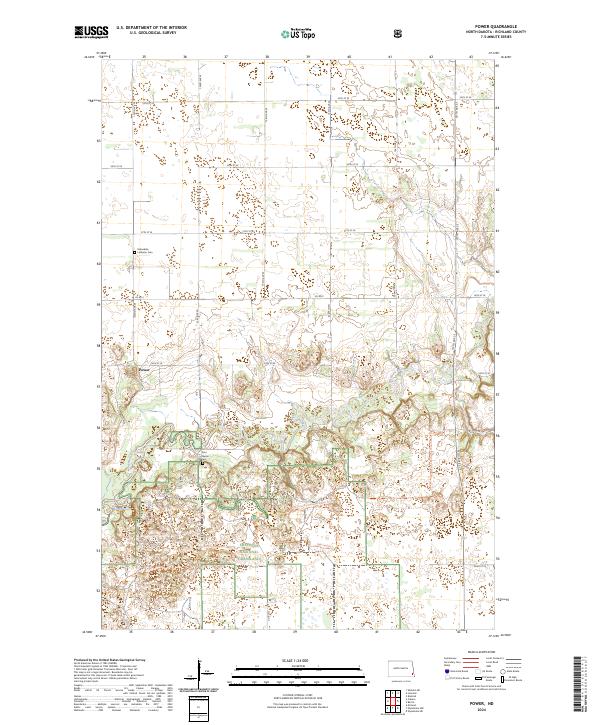 USGS Topographic Map – Power