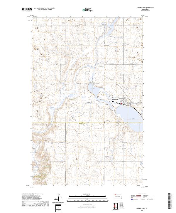 USGS Topographic Map – Powers Lake