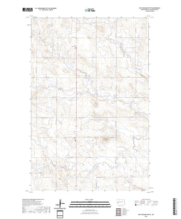 USGS Topographic Map – Rattlesnake Butte