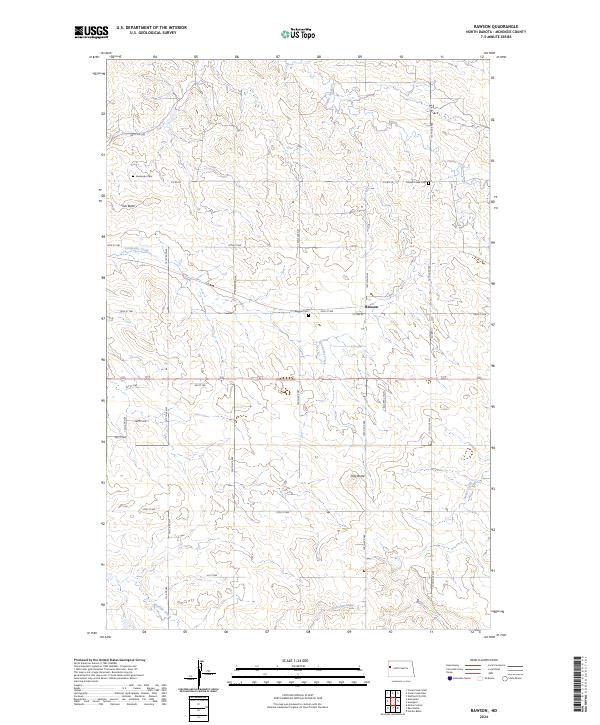 USGS Topographic Map – Rawson