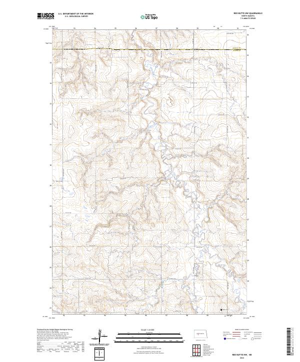 2024 Map of Red Butte NW, 2024 Print