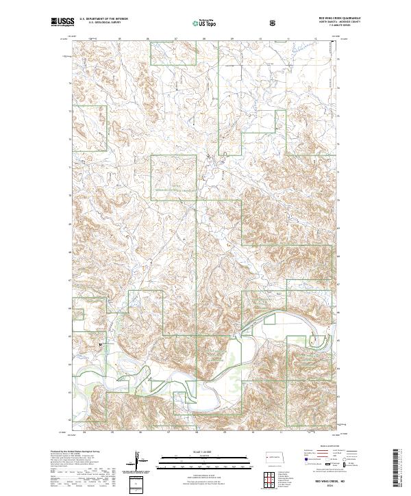 USGS Topographic Map – Red Wing Creek