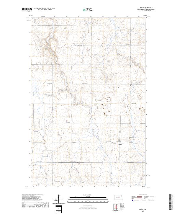 USGS Topographic Map – Regan