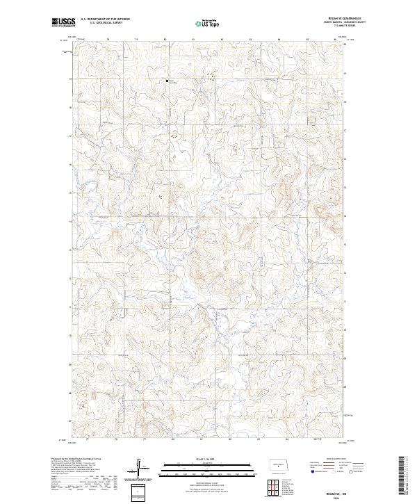 USGS Topographic Map – Regan SE