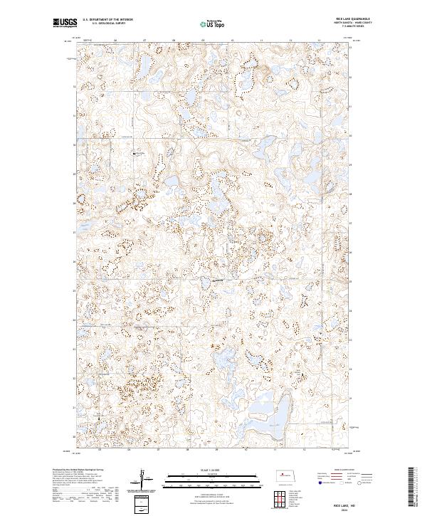 USGS Topographic Map – Rice Lake