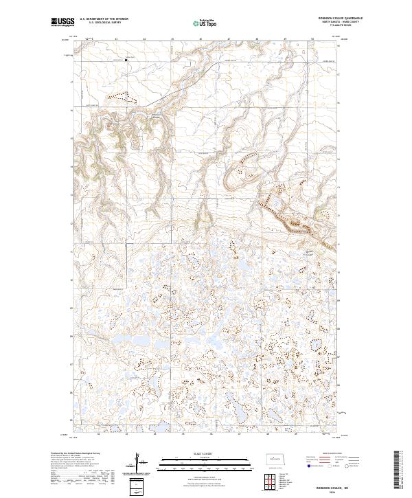 USGS Topographic Map – Robinson Coulee