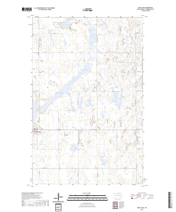 USGS Topographic Map – Rock Lake