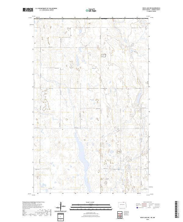 USGS Topographic Map – Rock Lake NW