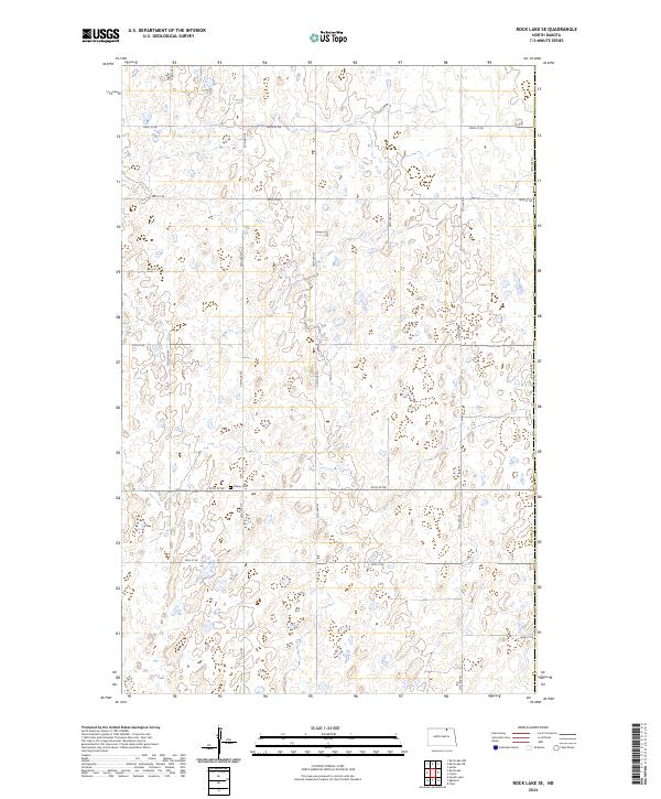 USGS Topographic Map – Rock Lake SE