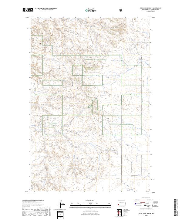 USGS Topographic Map – Rocky Ridge South