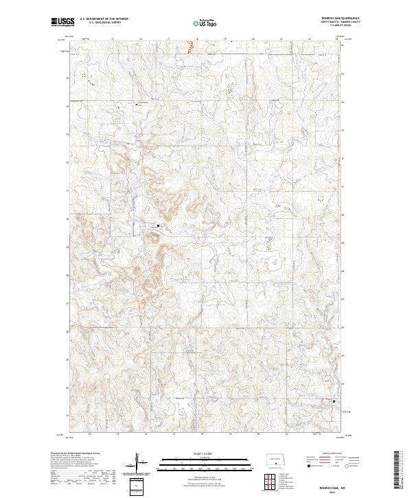 USGS Topographic Map – Rohrich Dam