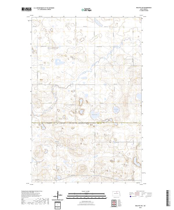 USGS Topographic Map – Rolette SW