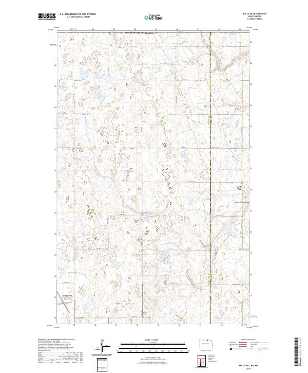 2024 Map of Rolla NE, 2024 Print