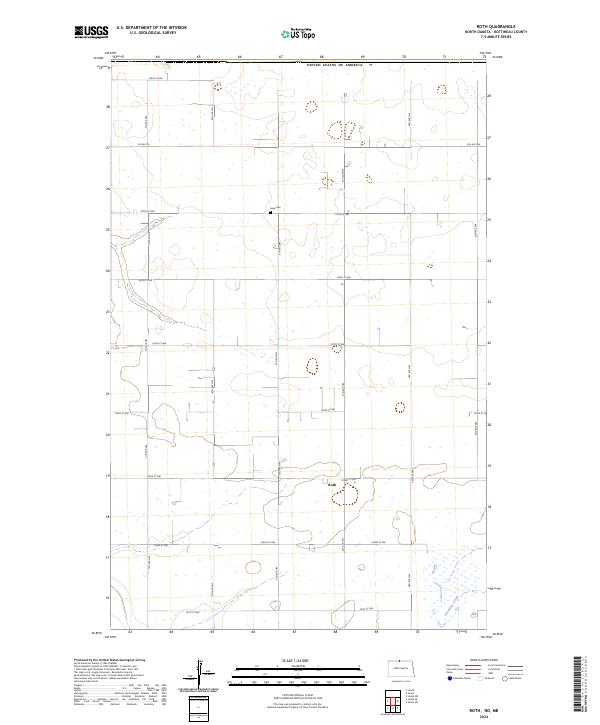 USGS Topographic Map – Roth