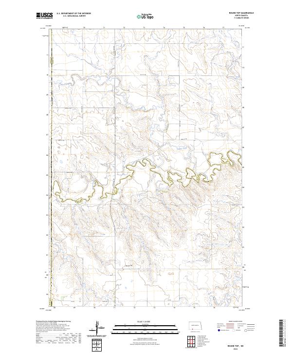 USGS Topographic Map – Round Top