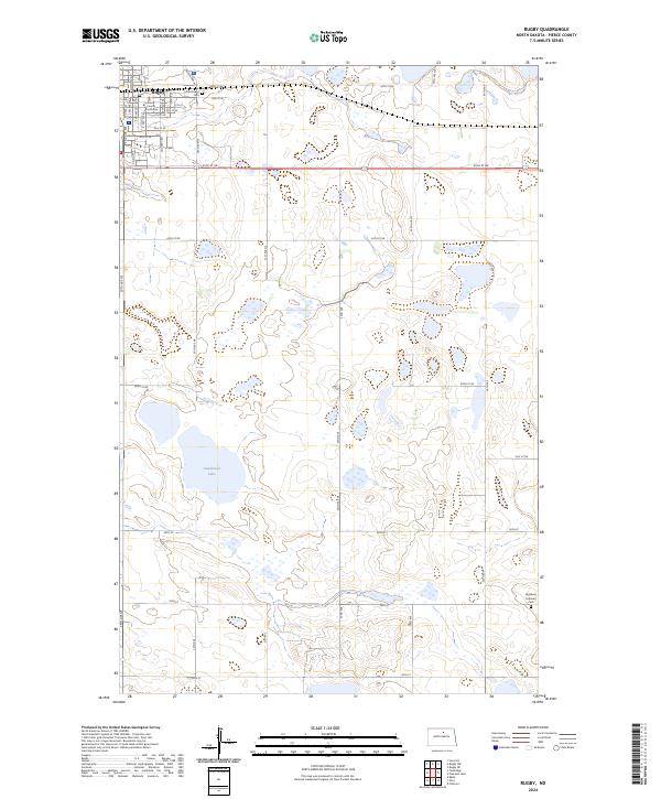 USGS Topographic Map – Rugby