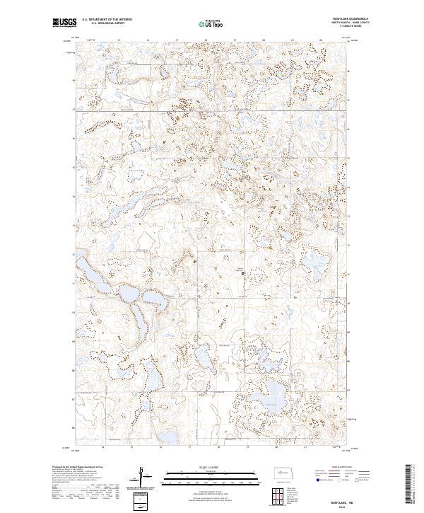 USGS Topographic Map – Rush Lake