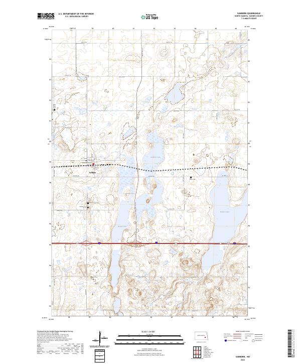 USGS Topographic Map – Sanborn