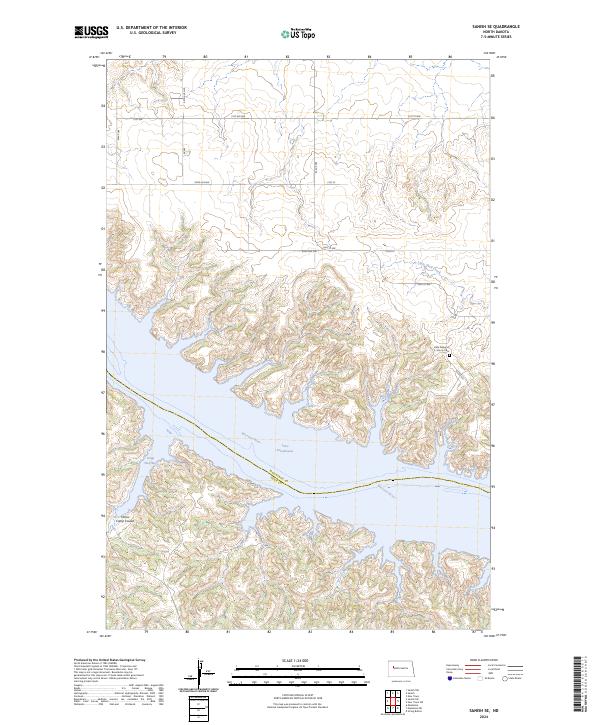 USGS Topographic Map – Sanish SE