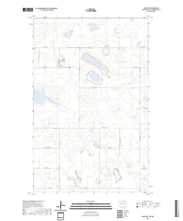 USGS Topographic Map – Sarles NE