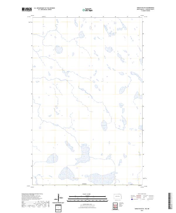 2024 Map of Sarles NE OE N, 2024 Print