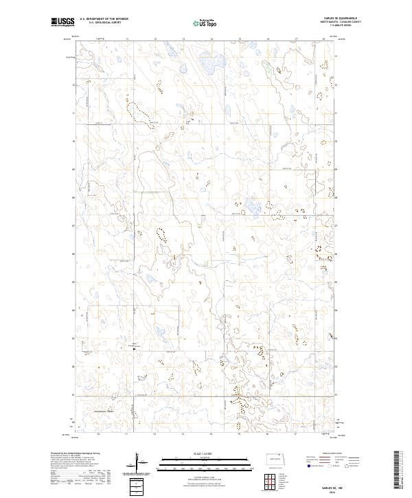 USGS Topographic Map – Sarles SE