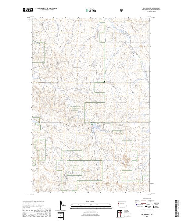 USGS Topographic Map – Sather Lake