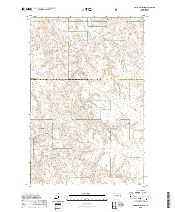 USGS Topographic Map – Scairt Woman Draw