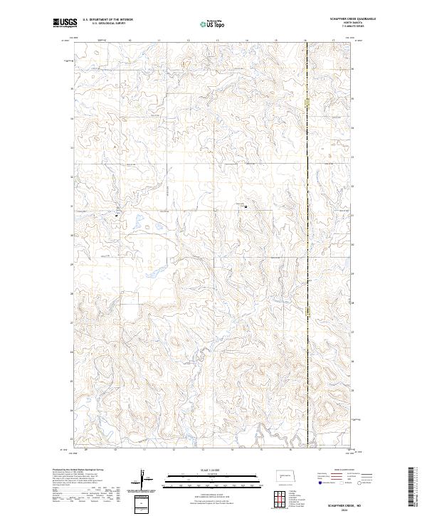 2024 Map of Schaffner Creek, 2024 Print