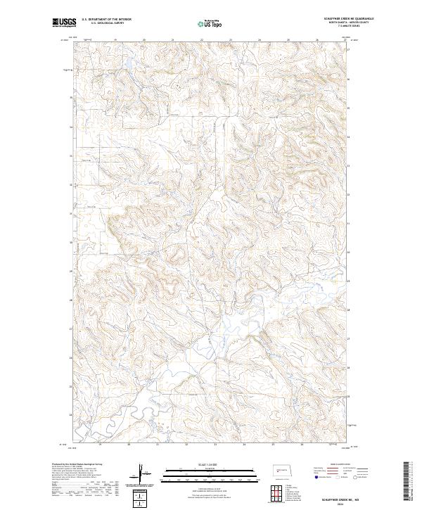 USGS Topographic Map – Schaffner Creek NE