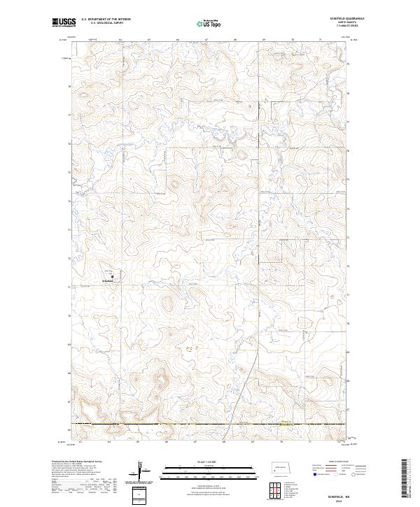 USGS Topographic Map – Schefield