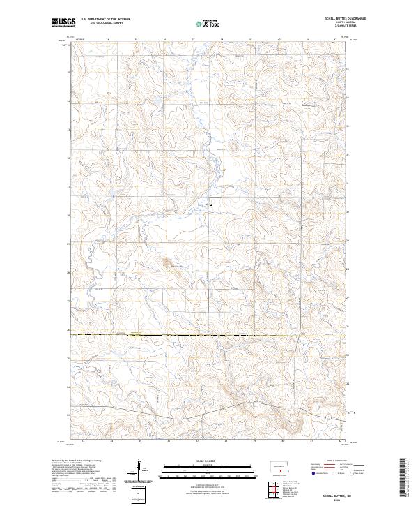 USGS Topographic Map – Schell Buttes