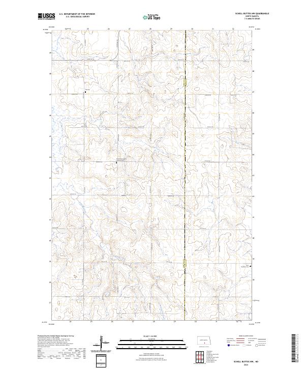 USGS Topographic Map – Schell Buttes NW