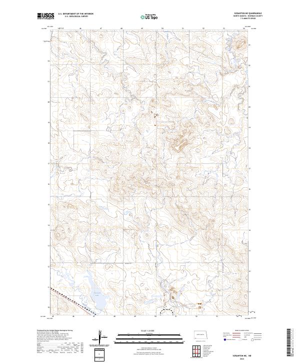 USGS Topographic Map – Scranton NE