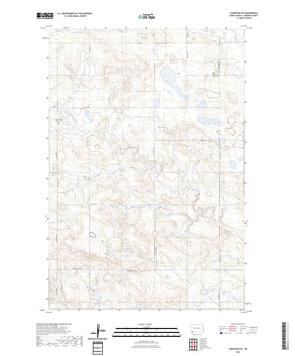 USGS Topographic Map – Scranton SW