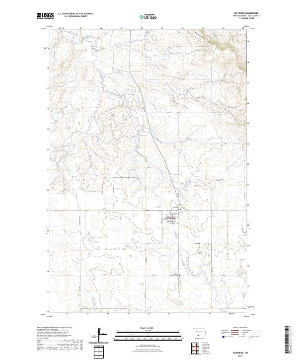 USGS Topographic Map – Selfridge