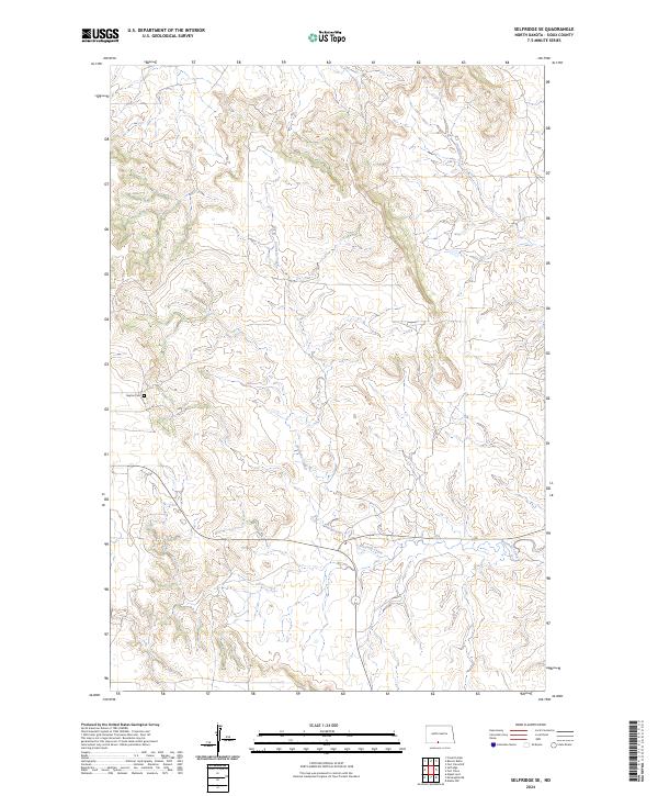 2024 Map of Selfridge SE, 2024 Print