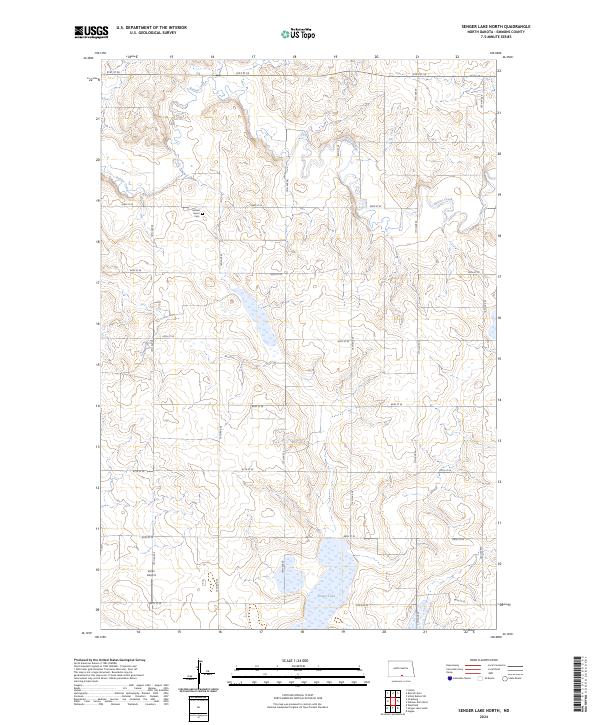 USGS Topographic Map – Senger Lake North