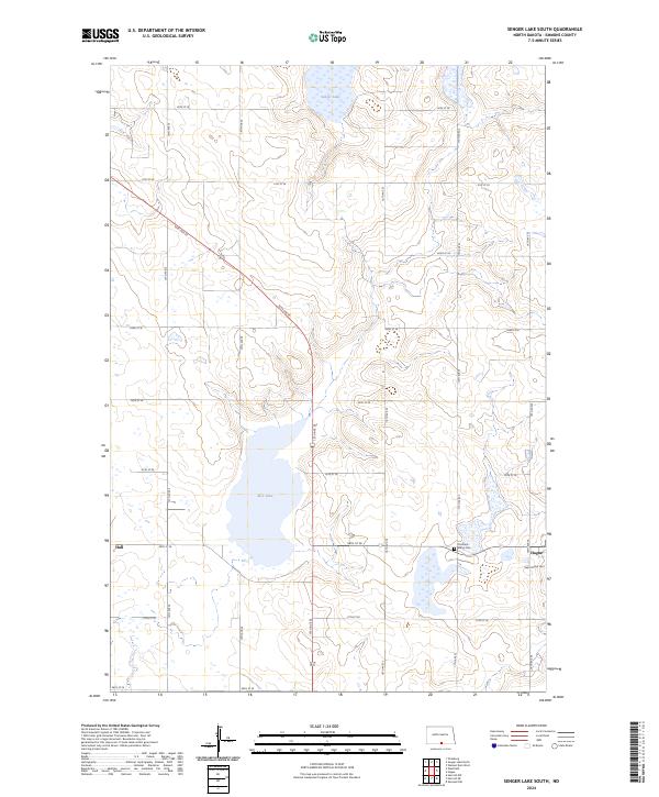 USGS Topographic Map – Senger Lake South