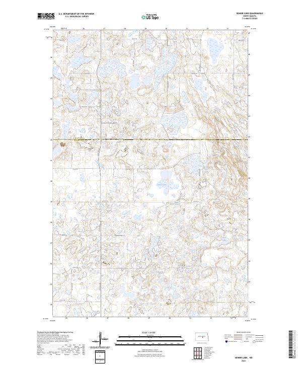 USGS Topographic Map – Senior Lake