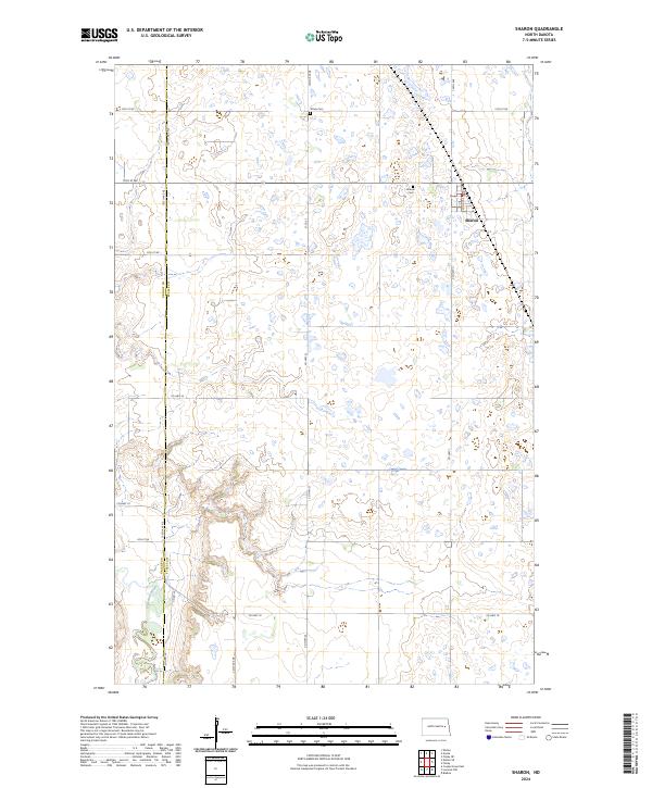 USGS Topographic Map – Sharon