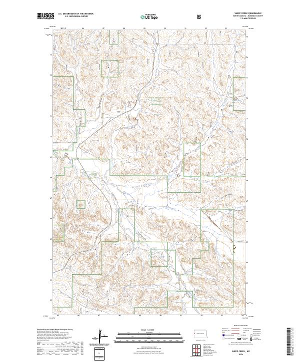 USGS Topographic Map – Sheep Creek
