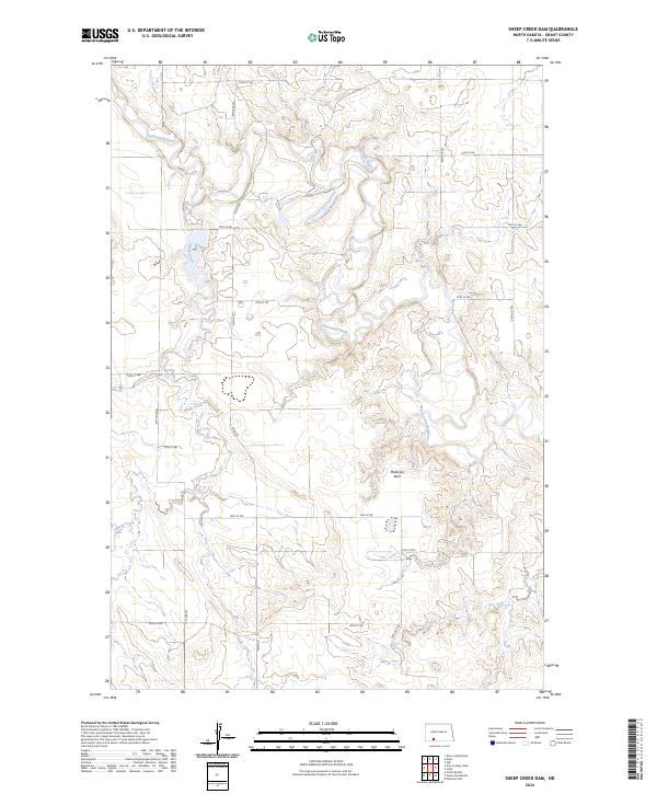 USGS Topographic Map – Sheep Creek Dam